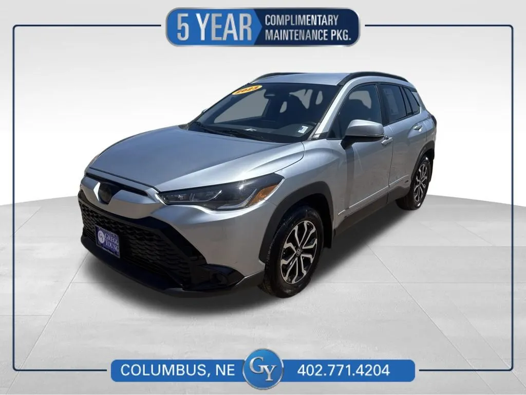 Silver 2023 Toyota Corolla Cross Hybrid SE for sale in Columbus, NE