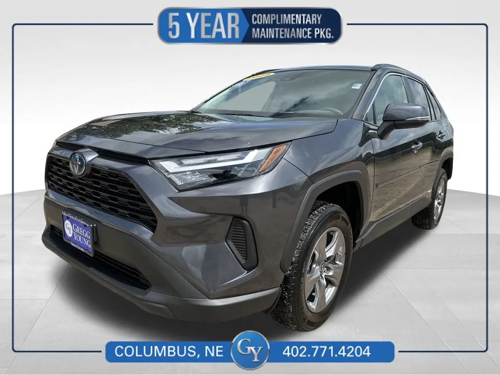Gray 2024 Toyota RAV4 Hybrid LE for sale in Columbus, NE