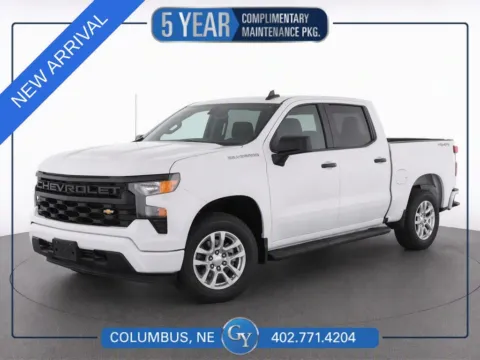 White 2023 Chevrolet Silverado 1500 Custom for sale in Columbus, NE