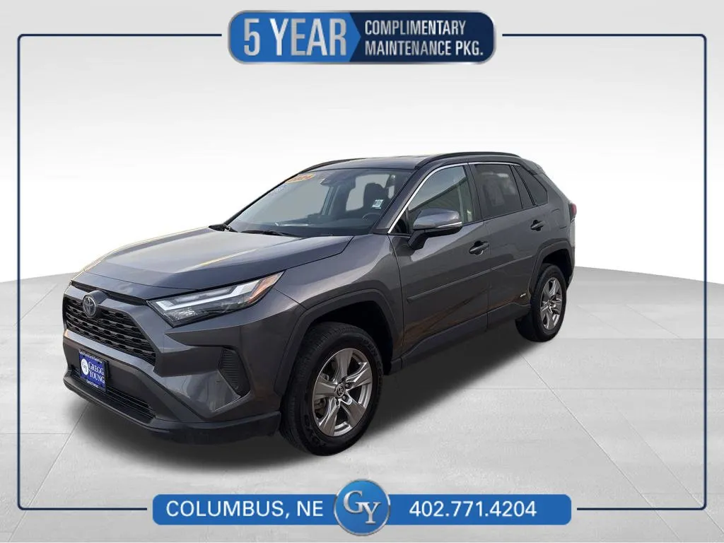 Gray 2024 Toyota RAV4 Hybrid LE for sale in Columbus, NE