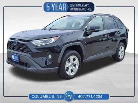 Black 2021 Toyota RAV4 Hybrid XLE for sale in Columbus, NE