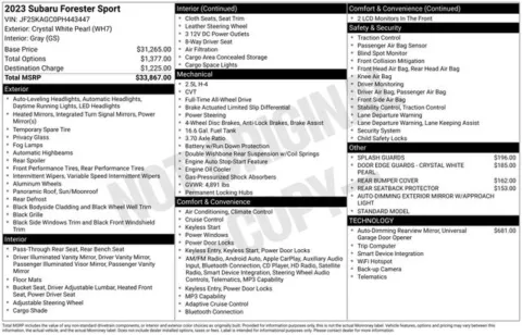 Photos of 2023 Subaru Forester Sport for sale in Columbus, NE at Gregg Young Toyota of Columbus