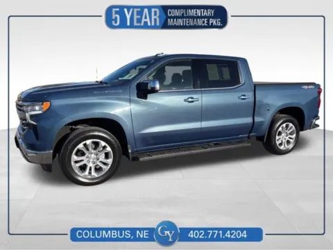 Blue 2024 Chevrolet Silverado 1500 LTZ for sale in Columbus, NE