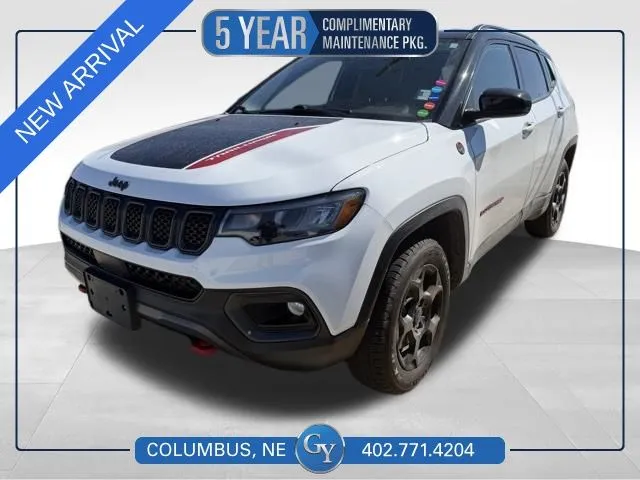 White 2024 Jeep Compass Trailhawk for sale in Columbus, NE