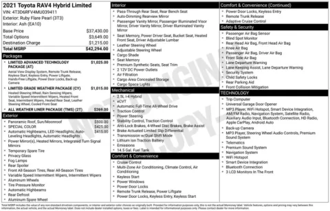 Photos of 2021 Toyota RAV4 Hybrid Limited for sale in Columbus, NE at Gregg Young Toyota of Columbus