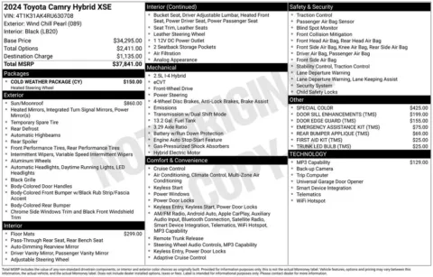 Photos of 2024 Toyota Camry Hybrid XSE for sale in Columbus, NE at Gregg Young Toyota of Columbus