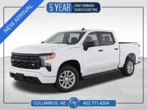 White 2023 Chevrolet Silverado 1500 Custom for sale in Columbus, NE