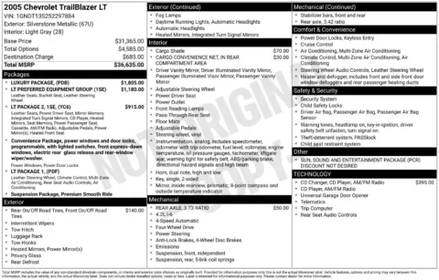 Photos of 2005 Chevrolet TrailBlazer LT for sale in Columbus, NE at Gregg Young Toyota of Columbus