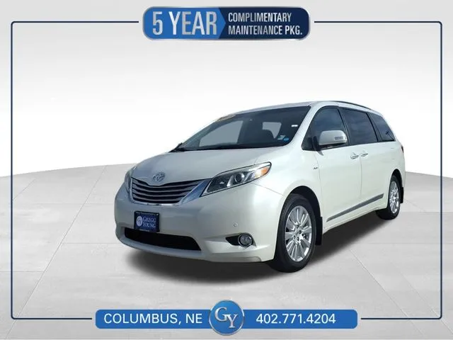 Red 2017 Toyota Sienna Limited Premium for sale in Columbus, NE