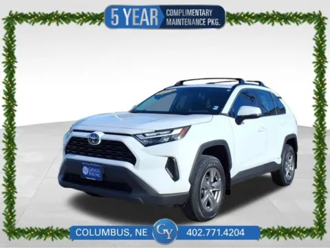 White 2024 Toyota RAV4 Hybrid XLE for sale in Columbus, NE