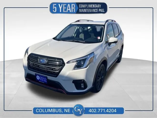 White 2023 Subaru Forester Sport for sale in Columbus, NE