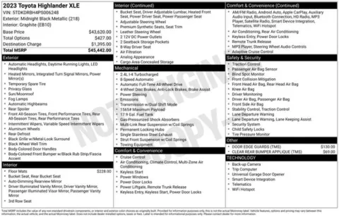 Photos of 2023 Toyota Highlander XLE for sale in Columbus, NE at Gregg Young Toyota of Columbus