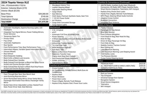 Photos of 2024 Toyota Venza for sale in Columbus, NE at Gregg Young Toyota of Columbus