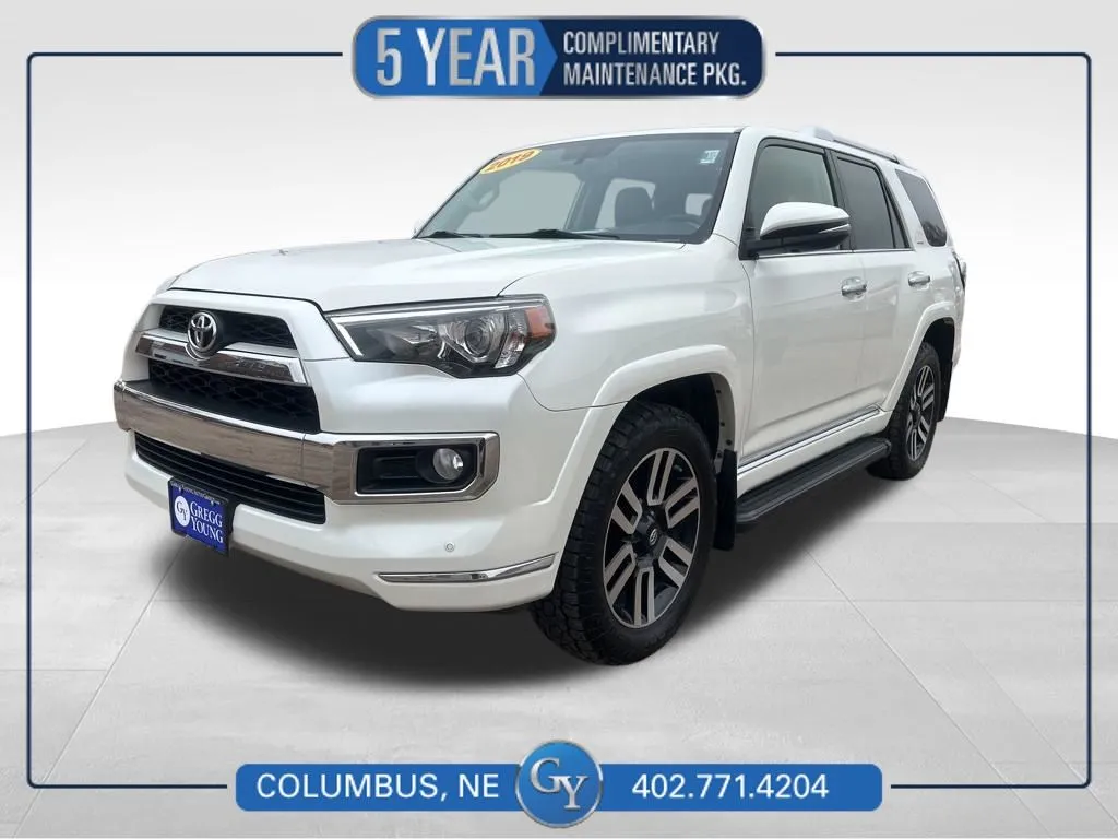 White 2019 Toyota 4Runner Limited for sale in Columbus, NE