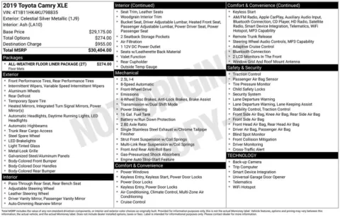 Photos of 2019 Toyota Camry XLE for sale in Columbus, NE at Gregg Young Toyota of Columbus