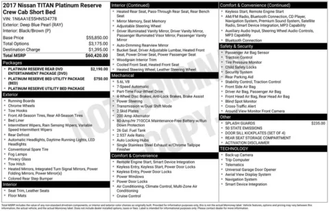 Photos of 2017 Nissan Titan Platinum Reserve for sale in Columbus, NE at Gregg Young Toyota of Columbus