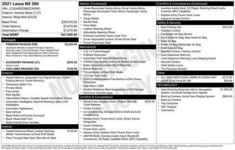 Photos of 2021 Lexus NX 300 Base for sale in Columbus, NE at Gregg Young Toyota of Columbus