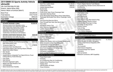 Photos of 2019 BMW X3 xDrive30i for sale in Columbus, NE at Gregg Young Toyota of Columbus