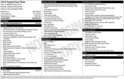 Photos of 2016 Toyota Prius Three for sale in Columbus, NE at Gregg Young Toyota of Columbus