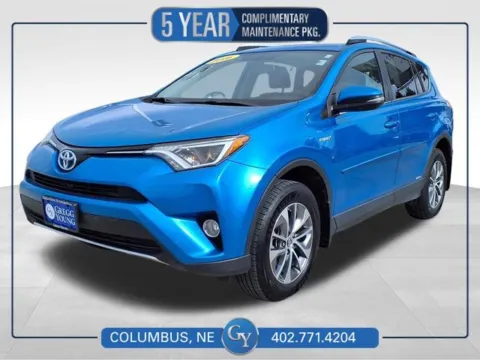 Blue 2016 Toyota RAV4 Hybrid XLE for sale in Columbus, NE