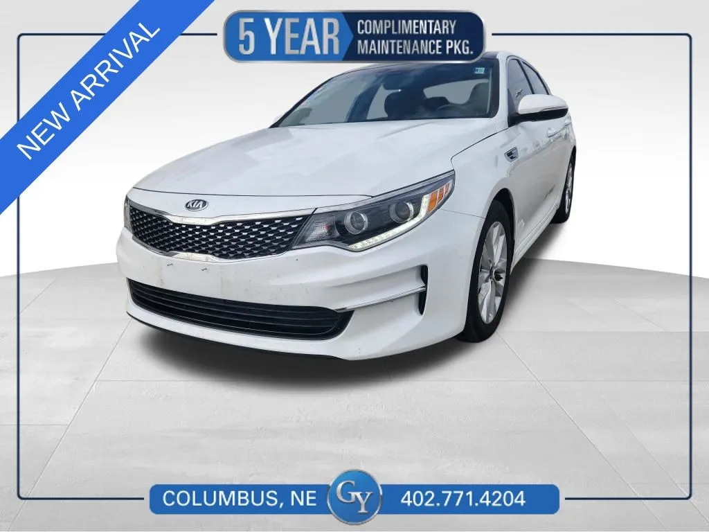 White 2017 Kia Optima EX for sale in Columbus, NE