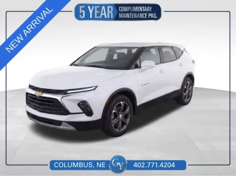 White 2025 Chevrolet Blazer LT for sale in Columbus, NE