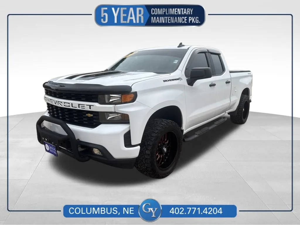White 2020 Chevrolet Silverado 1500 Custom for sale in Columbus, NE