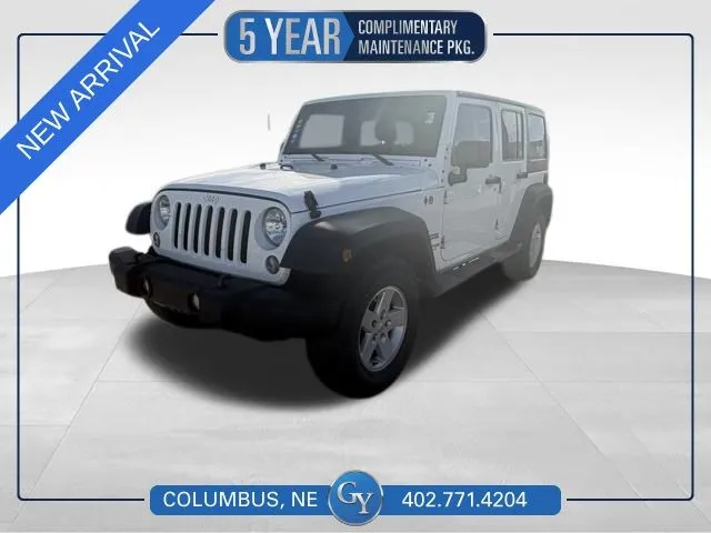 White 2018 Jeep Wrangler JK Unlimited Sport for sale in Columbus, NE