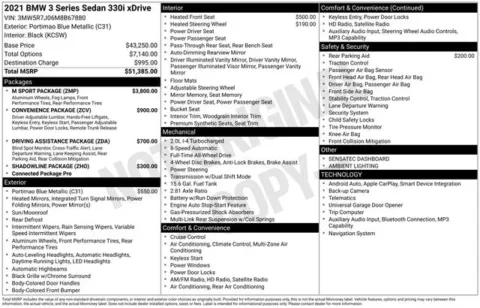 Photos of 2021 BMW 3 Series 330i xDrive for sale in Columbus, NE at Gregg Young Toyota of Columbus