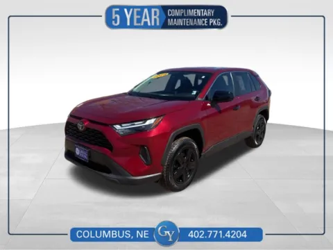 Red 2024 Toyota RAV4 LE for sale in Columbus, NE
