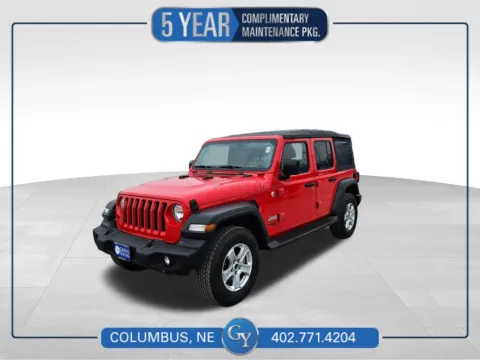 Red 2018 Jeep Wrangler Unlimited Sport S for sale in Columbus, NE
