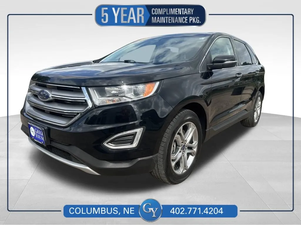 Black 2016 Ford Edge Titanium for sale in Columbus, NE