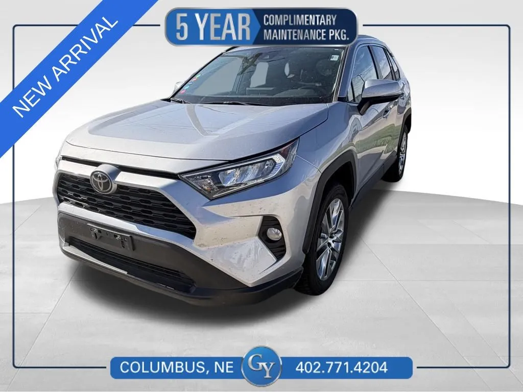 Silver 2021 Toyota RAV4 XLE Premium for sale in Columbus, NE