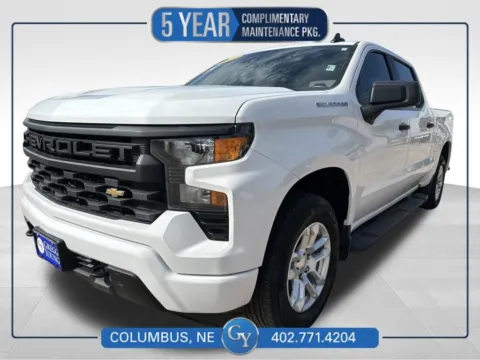 White 2023 Chevrolet Silverado 1500 Custom for sale in Columbus, NE