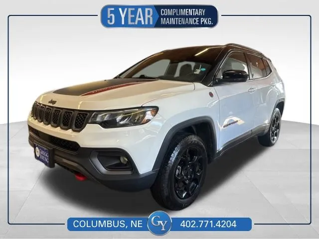 White 2024 Jeep Compass Trailhawk for sale in Columbus, NE