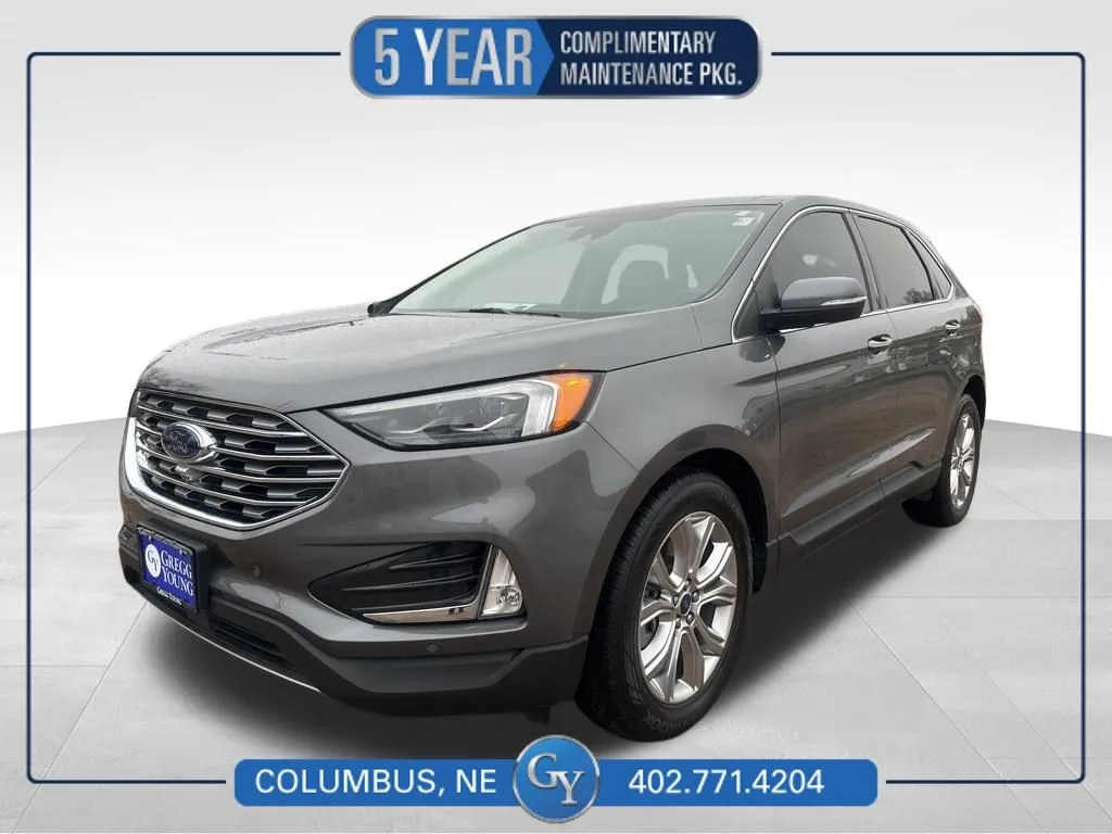 Gray 2022 Ford Edge Titanium for sale in Columbus, NE
