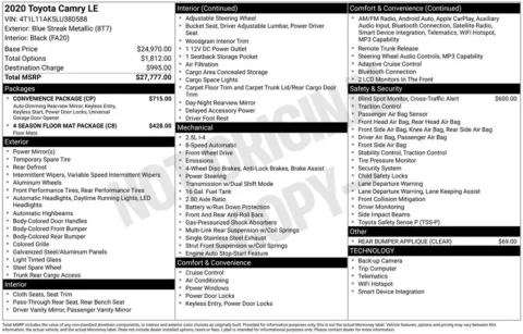 Photos of 2020 Toyota Camry LE for sale in Columbus, NE at Gregg Young Toyota of Columbus