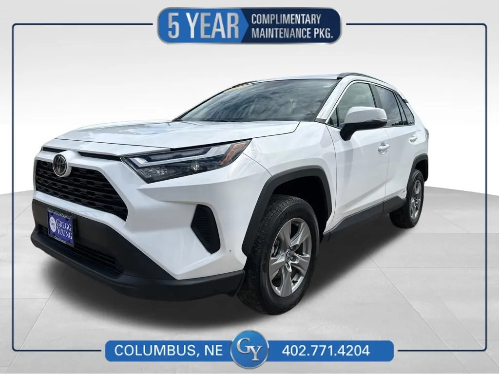 White 2025 Toyota RAV4 Hybrid XLE for sale in Columbus, NE