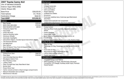 Photos of 2007 Toyota Camry XLE for sale in Columbus, NE at Gregg Young Toyota of Columbus