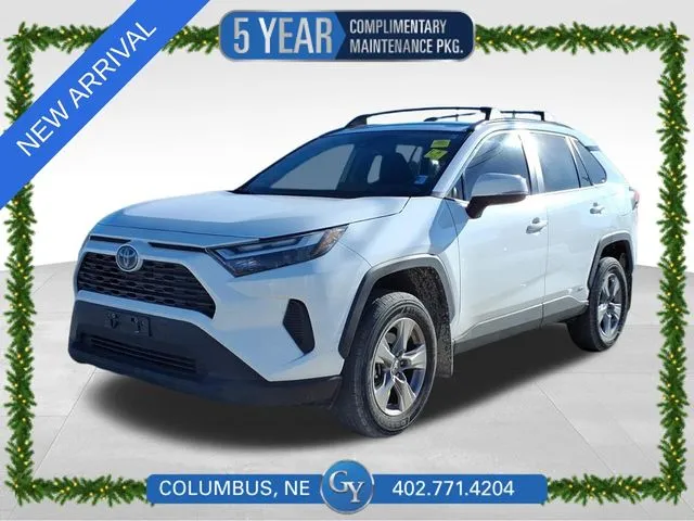 White 2024 Toyota RAV4 Hybrid XLE for sale in Columbus, NE