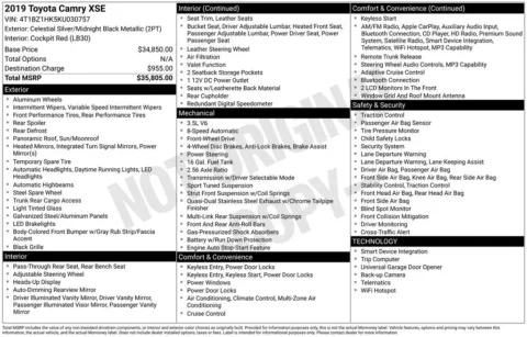 Photos of 2019 Toyota Camry XSE V6 for sale in Columbus, NE at Gregg Young Toyota of Columbus