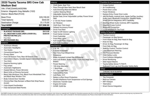 Photos of 2020 Toyota Tacoma SR5 for sale in Columbus, NE at Gregg Young Toyota of Columbus