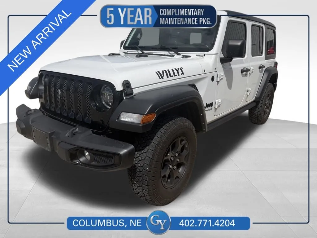 White 2022 Jeep Wrangler Unlimited Willys for sale in Columbus, NE
