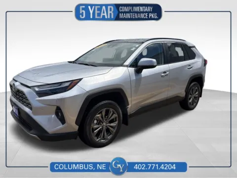 Silver 2024 Toyota RAV4 Hybrid Limited for sale in Columbus, NE
