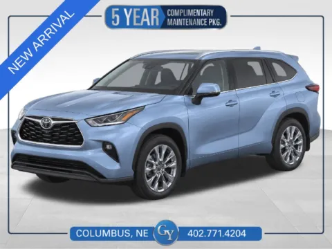 Blue 2024 Toyota Highlander Limited for sale in Columbus, NE