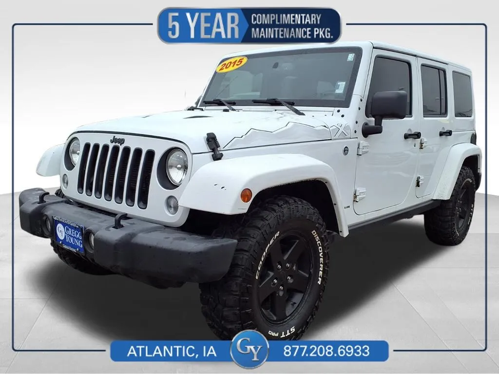 White 2015 Jeep Wrangler Unlimited Sahara for sale in Atlantic, IA