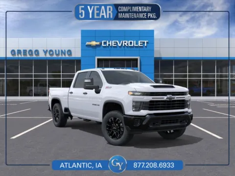 White 2026 Chevrolet Silverado 2500HD Custom for sale in Atlantic, IA