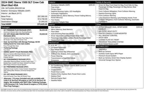 Photos of 2024 GMC Sierra 1500 SLT for sale in Atlantic, IA at Gregg Young Automotive of Atlantic