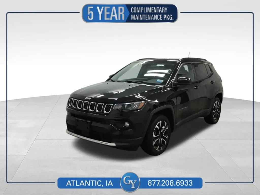 Black 2023 Jeep Compass Limited for sale in Atlantic, IA
