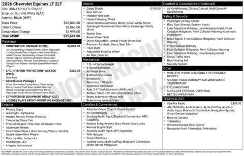 Photos of 2026 Chevrolet Equinox LT for sale in Atlantic, IA at Gregg Young Chevrolet GMC Atlantic